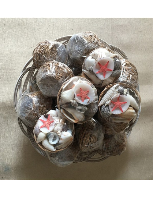 MICRO PANIER5/6cm MINI COQUILLAGES lot de 5