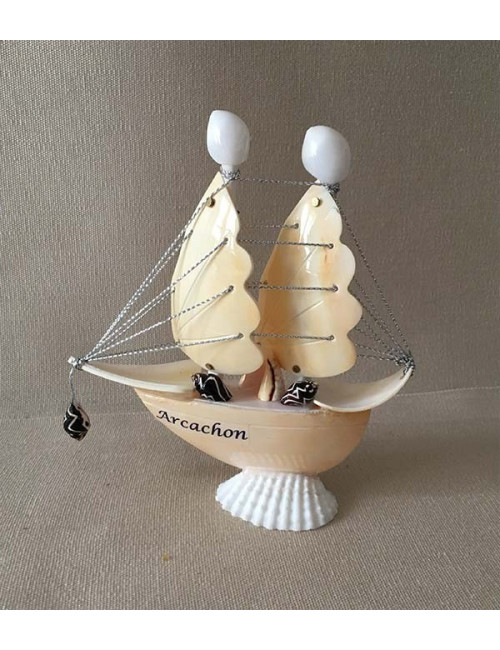 Bateau 2 voiles mélo 12cm