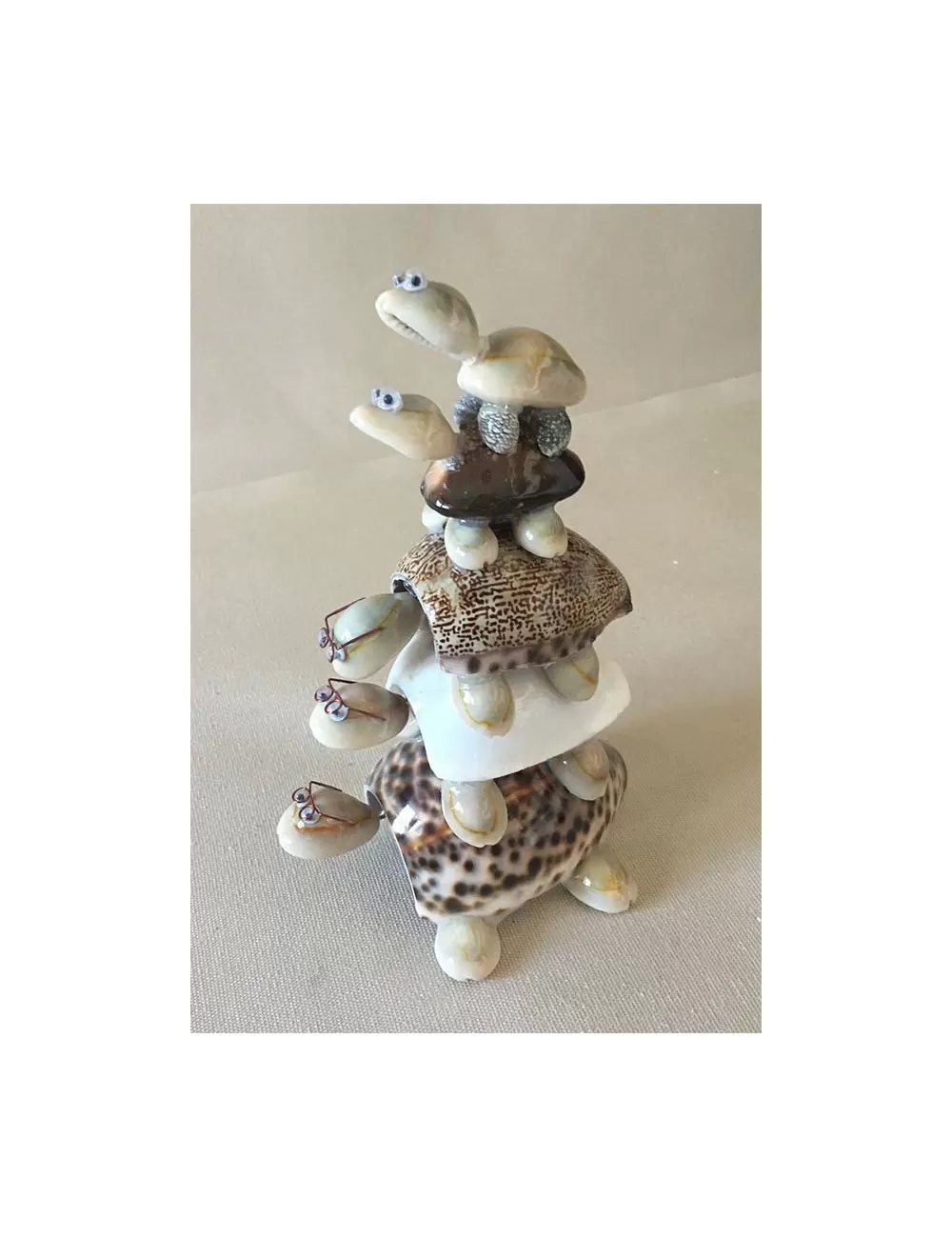 5 tortues empilées 15cm