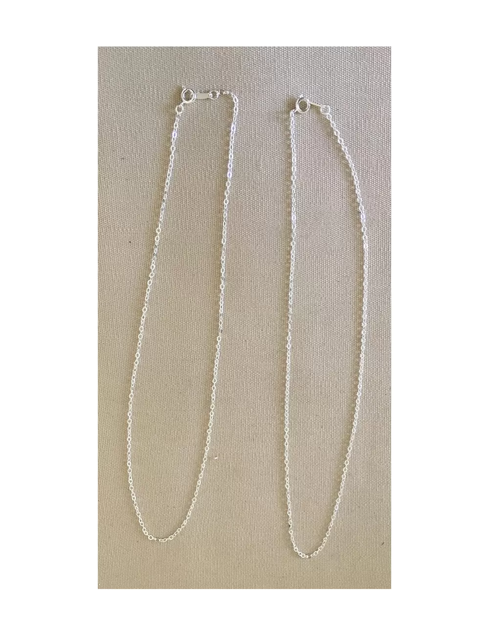 Chaine argentée 45cm