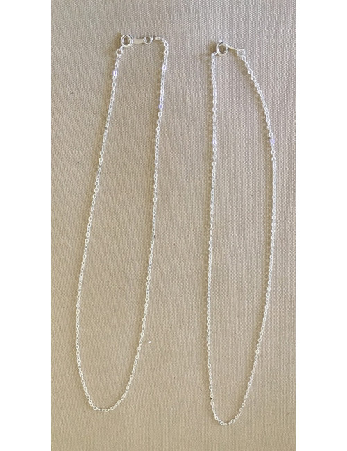 Chaine argentée 45cm