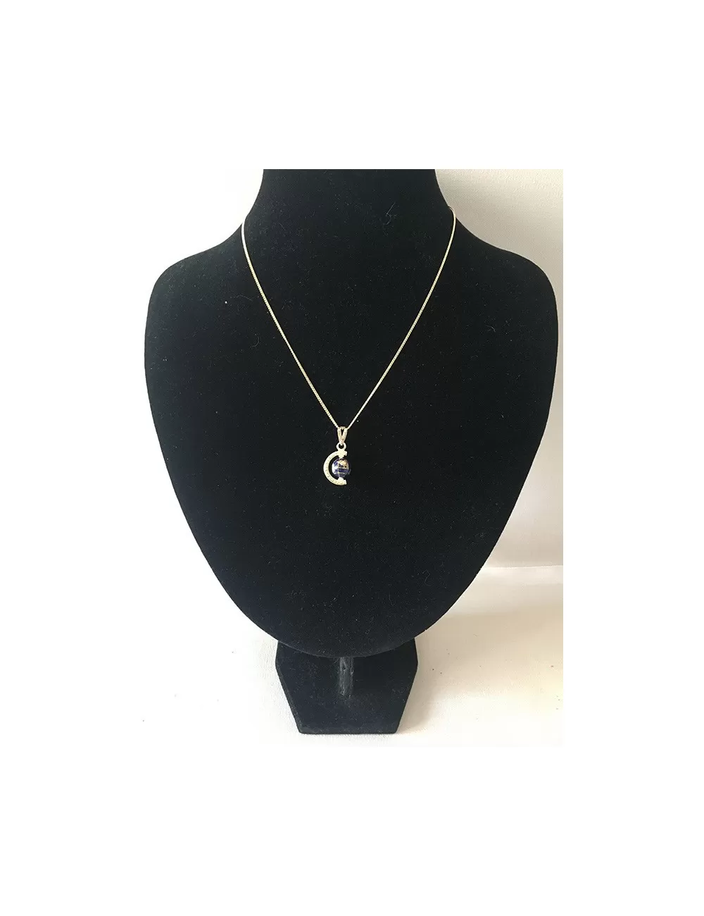 Collier planète en lapis