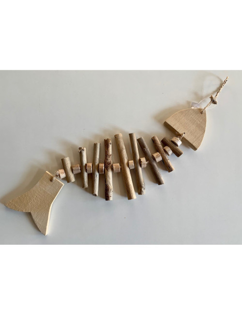 Arête de poisson bois flotté 46 cm