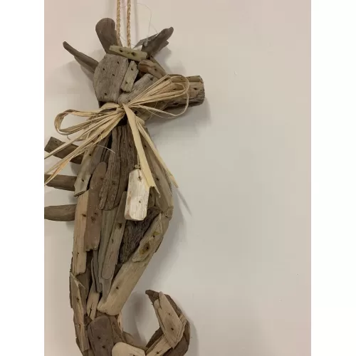 Hippocampe en bois flotté 30cm