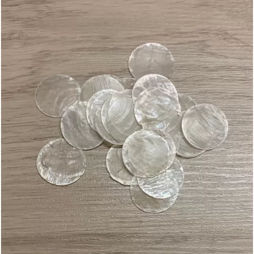 Rondelle capiz 2,5cm (lot de 100p)