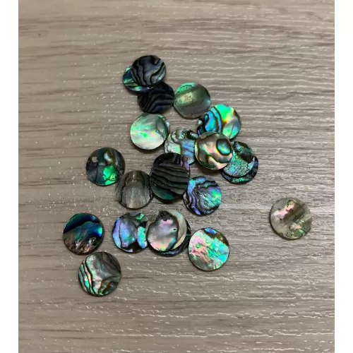 Rondelle paua 0.8 cm (lot de 12pcs)