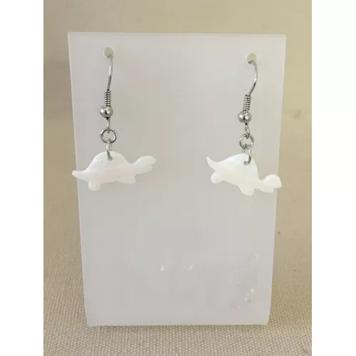 Boucles d'oreilles crochet tortue nacre