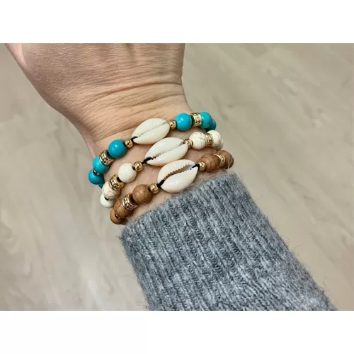 Bracelets fantaisie cypraea couleurs