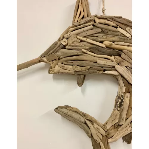 Espadon bois flotté 58x66cm