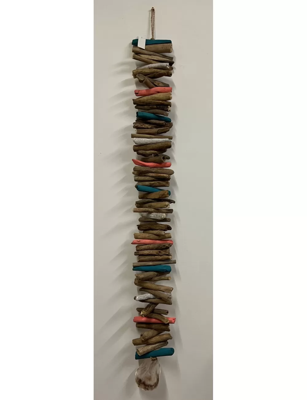 Guirlande bois flotté saddle shell colorée 100cm