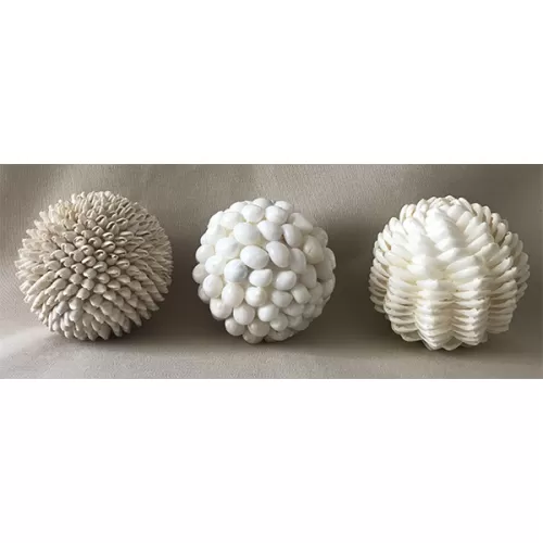 Boules coquillages lot de 3