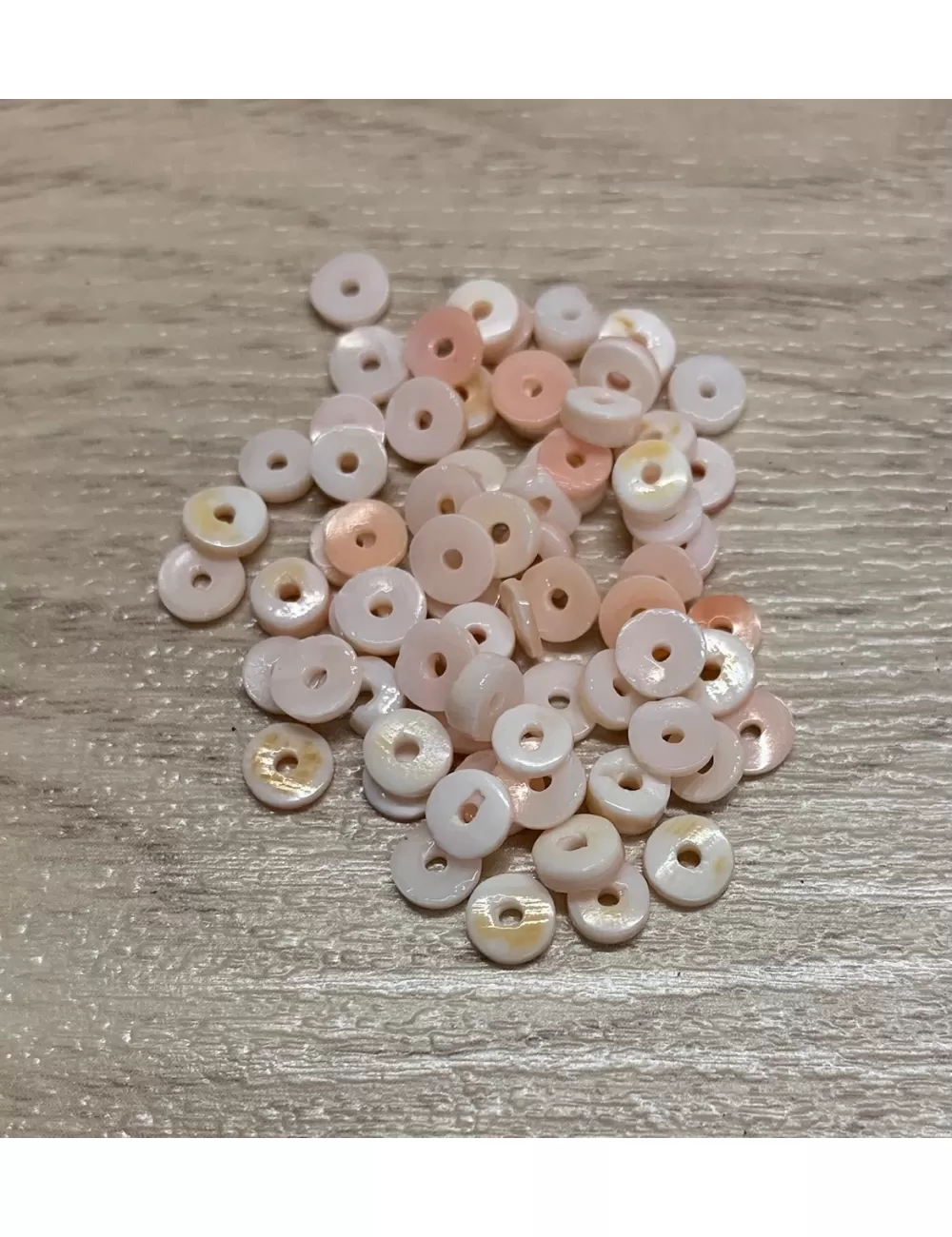 Rondelles luhuanus preforées pochette 150 pièces