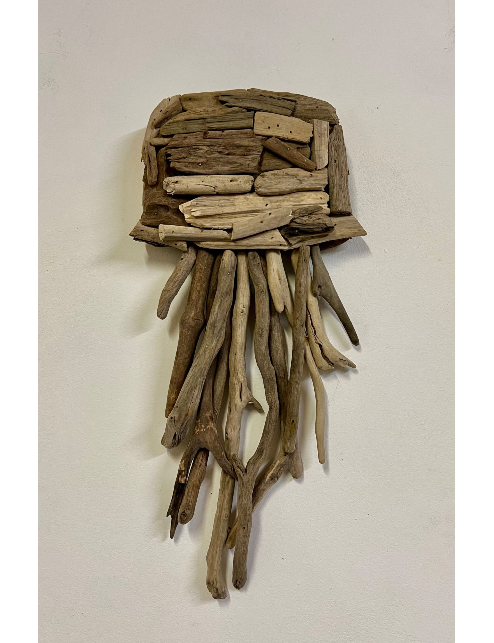 Méduse bois flotté 43x20cm