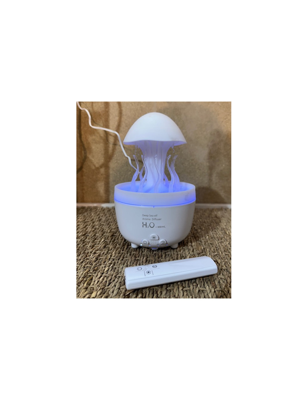 Méduse diffuseur 20cm +huile essentielle vanille & télécommande