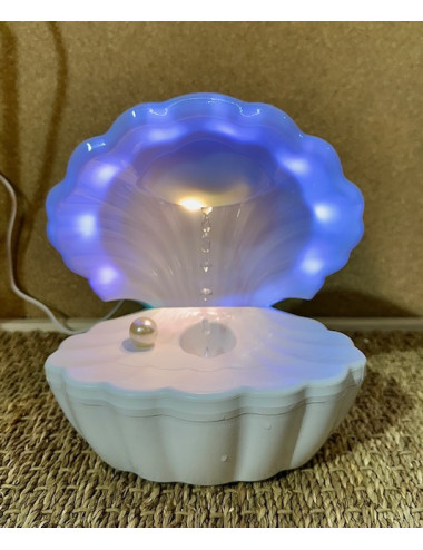 Enceinte bluetooth et humidificateur coquillage