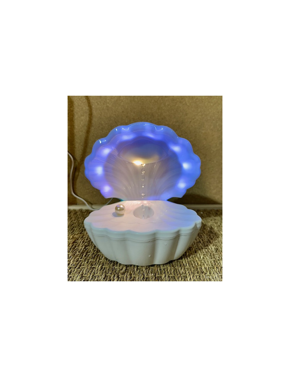 Enceinte bluetooth et humidificateur coquillage